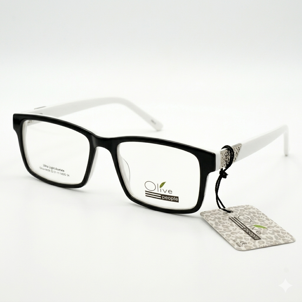 Armazón Oftálmico Olive People Olive-A4058 Negro/Blanco
