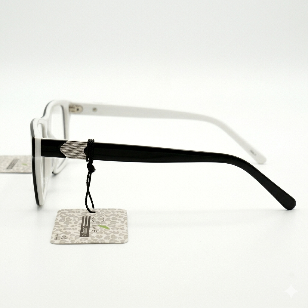 Armazón Oftálmico Olive People Olive-A4058 Negro/Blanco