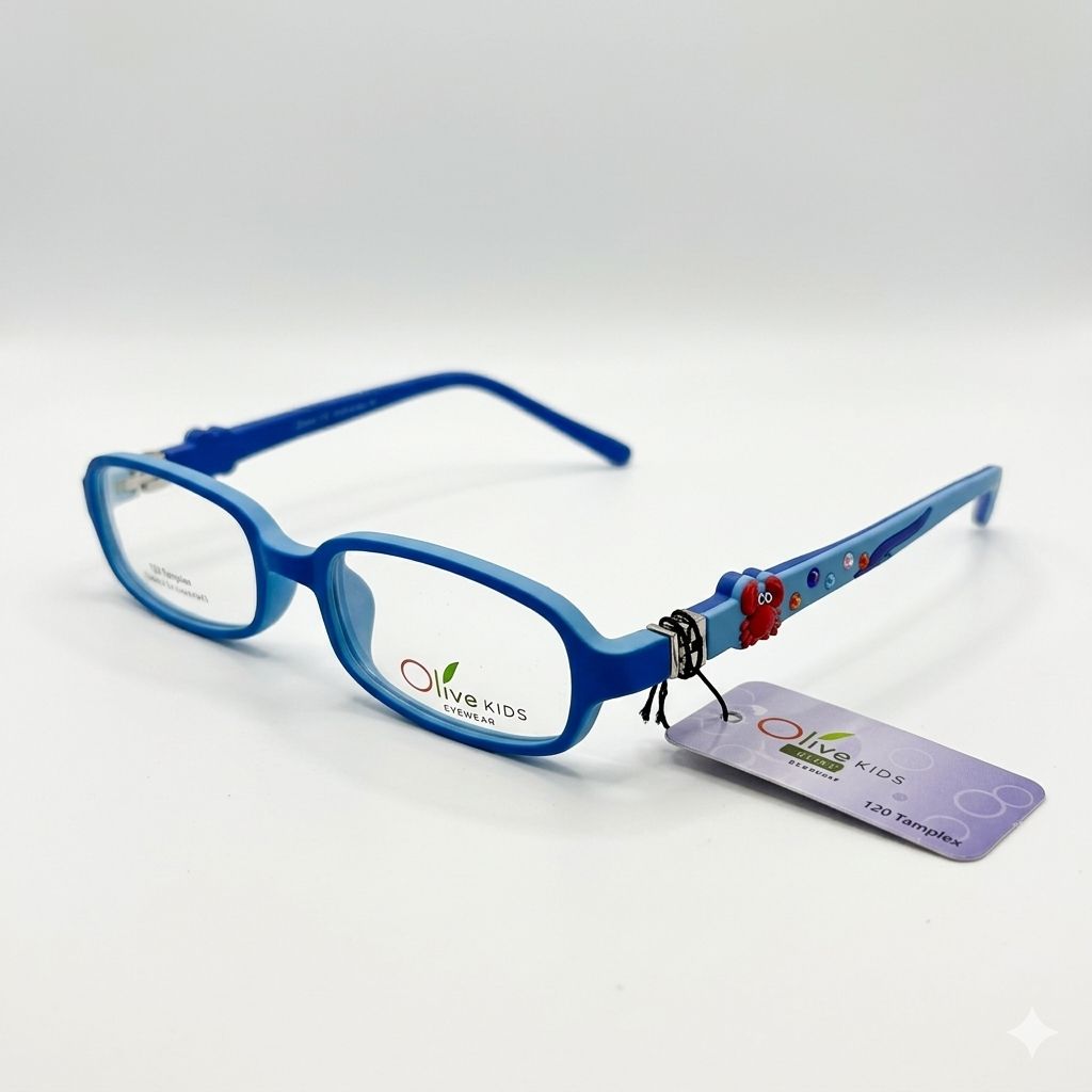 Armazón Oftálmico/Kids Olive Kids Kids-1517P Azul/Estampado