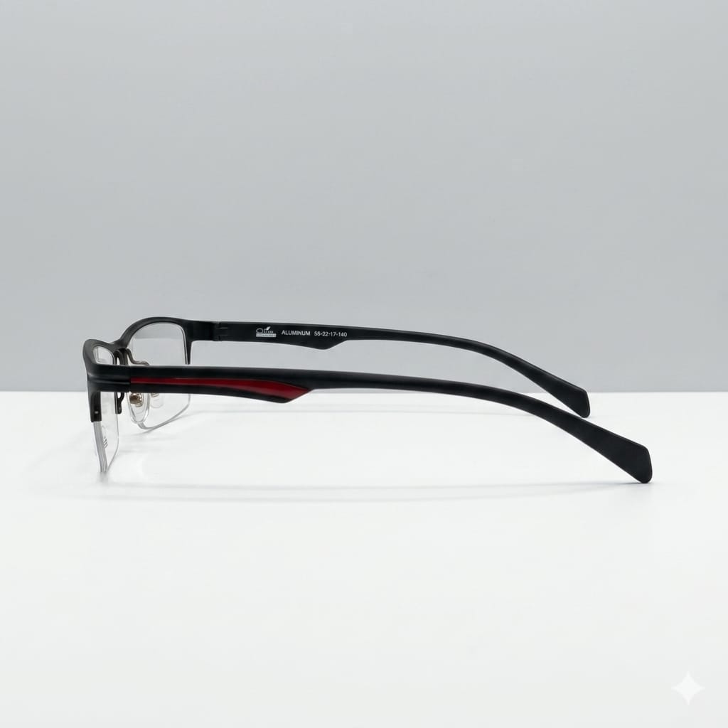 Armazón Oftálmico Olive People ALUMINUM-2003 Negro/Rojo