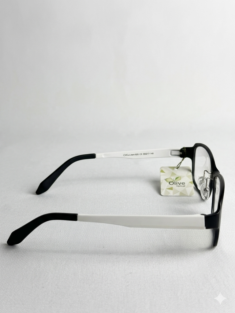 Armazón Oftálmico Olive Optical ultem-025 Negro/Blanco
