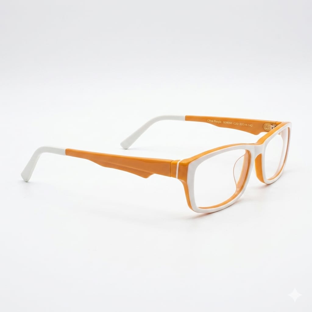 Armazón Oftálmico Olive People GD9050 Blanco/Naranja