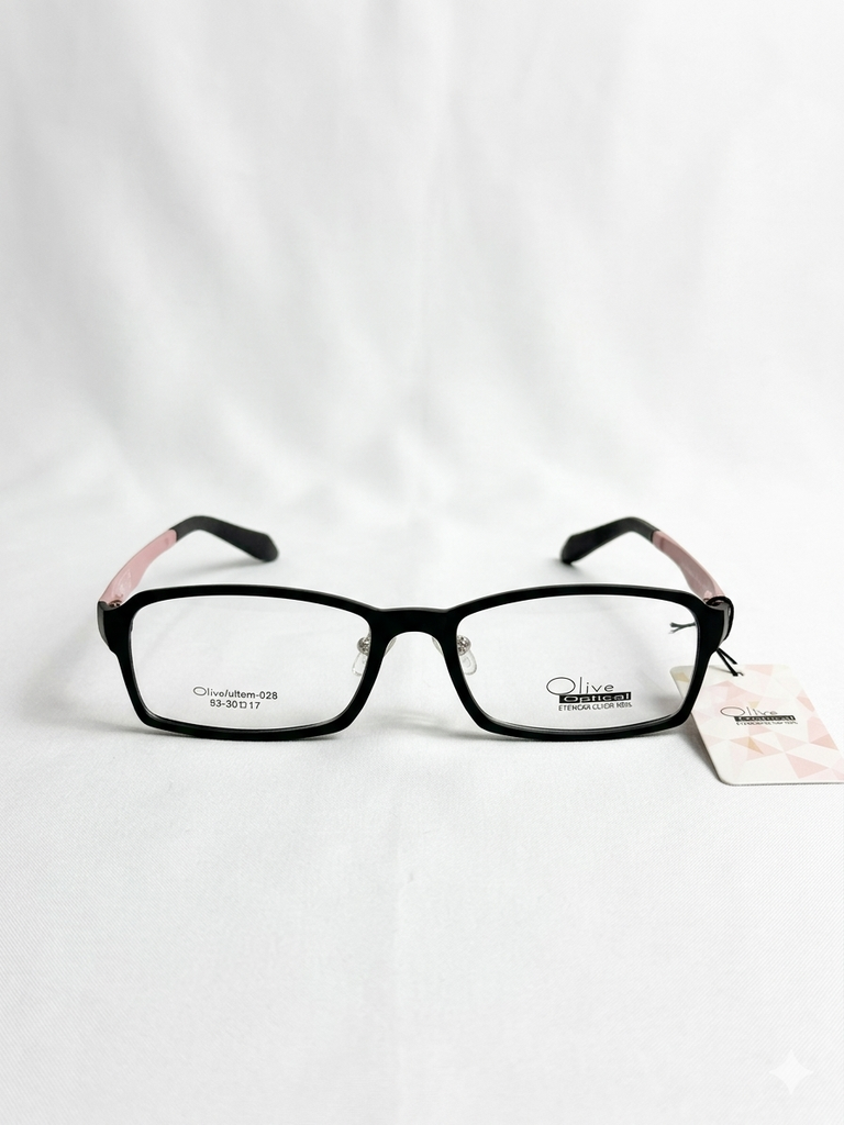 Armazón Oftálmico Olive Optical ultem-028 Negro/Rosa