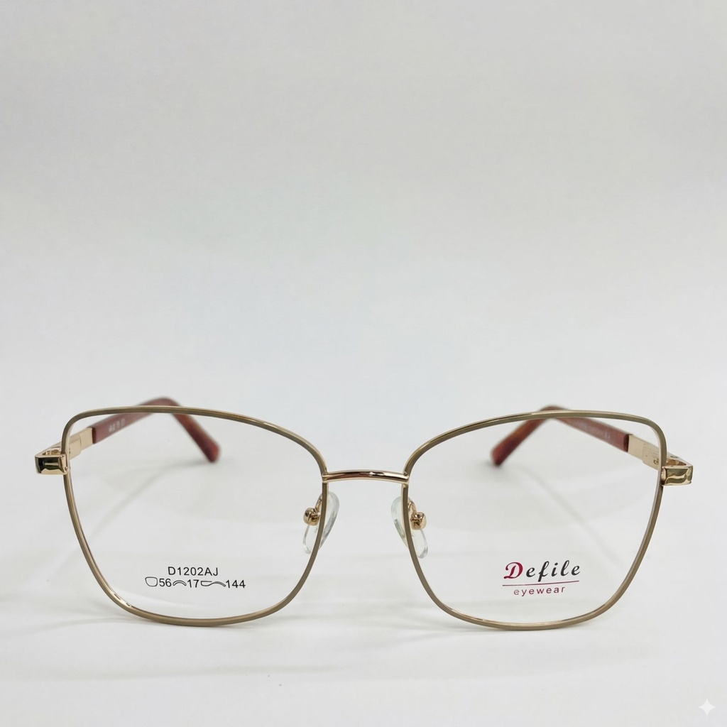 Armazón Oftálmico DEFILE D1202AJ CAFÉ/DORADO