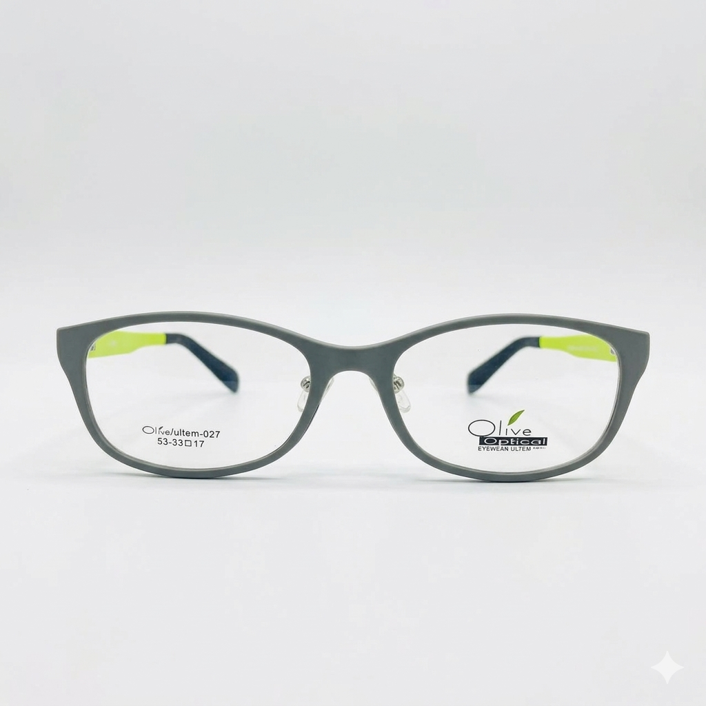 Armazón Oftálmico OLIVE ULTEM ultem-027 Gris/Verde