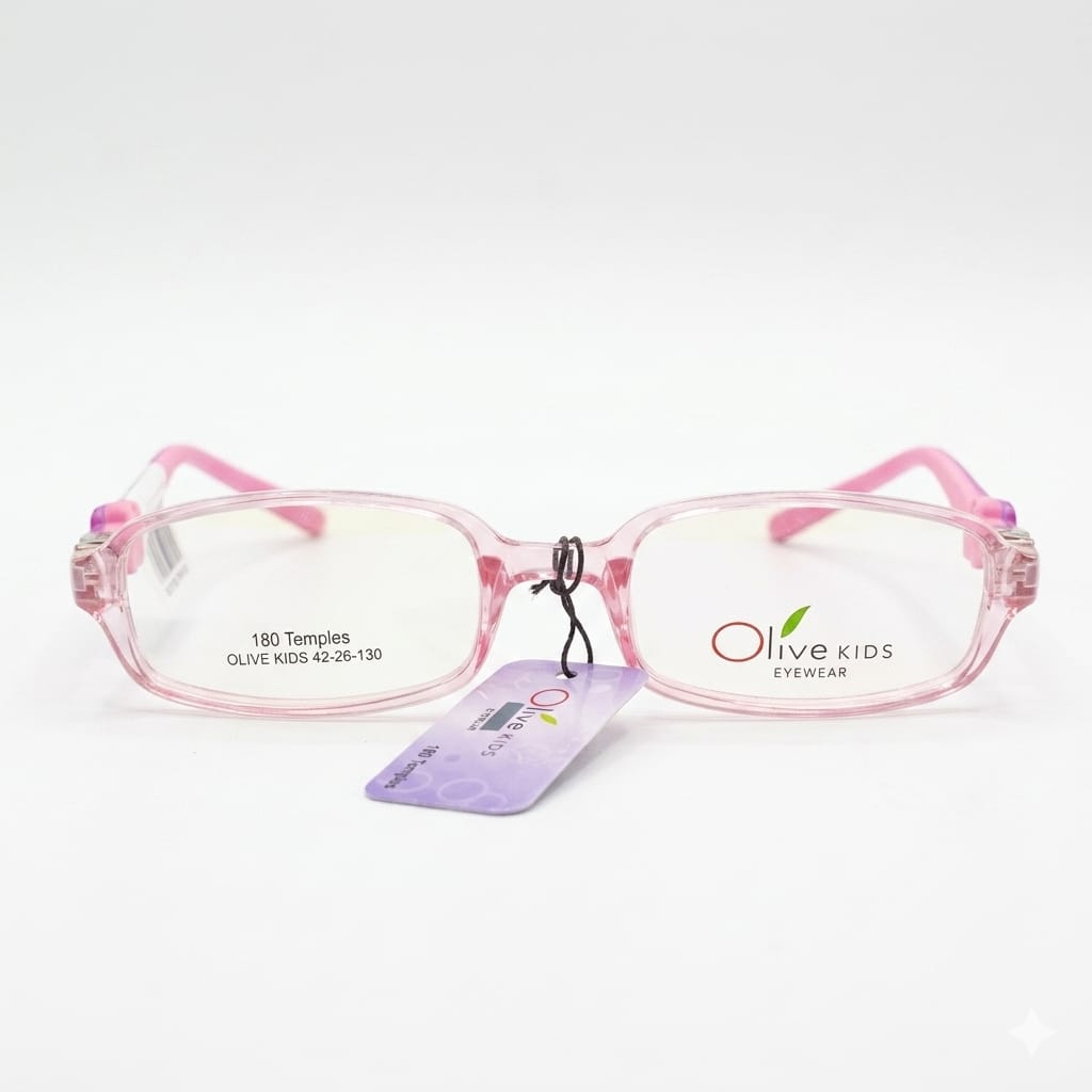 Armazón Oftálmico/Kids Olive Kids Kids-1517P Transparente/Rosa/Morado/Estampado