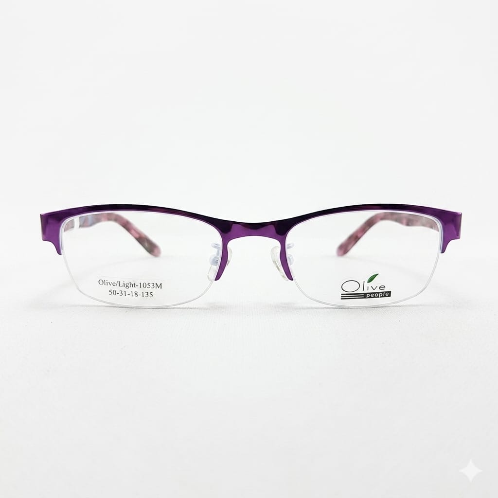 Armazón Oftálmico Olive People Light-1053M Morado/Rosa/Estampado