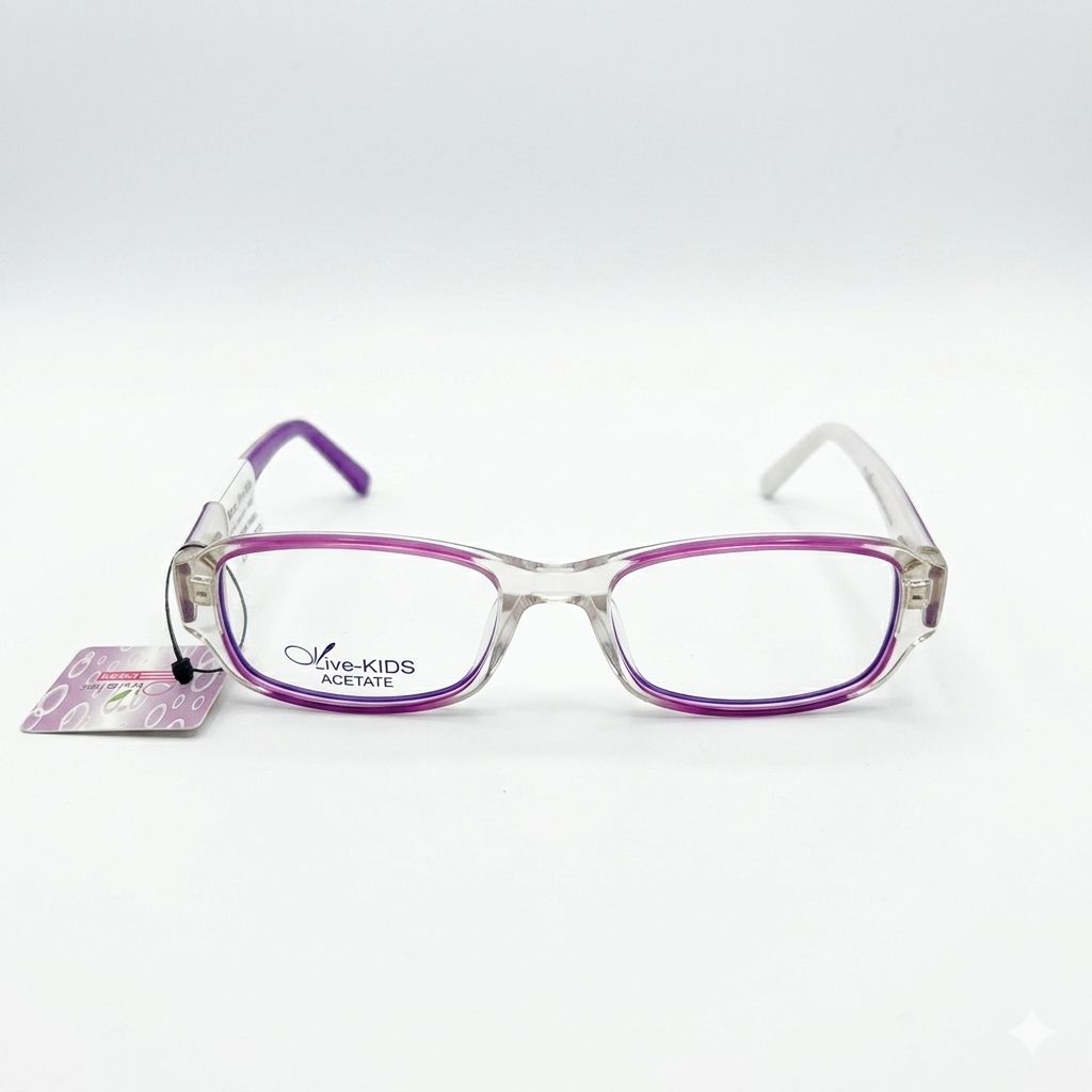 Armazón Oftálmico/Kids Olive Kids KIDS-1602 Morado/Transparente/Estampado