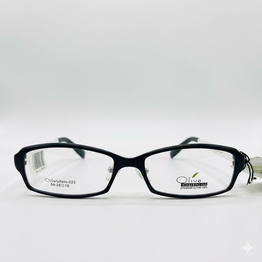 [AOLLUL23NECO] Armazón Oftálmico Olive Optical ultem-023 Negro/Blanco