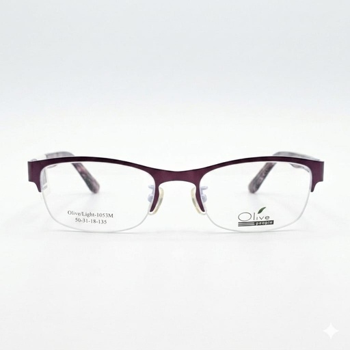 [AOLELI3MVIDO] Armazón Oftálmico Olive People Light-1053M Vino/Rosa/Estampado