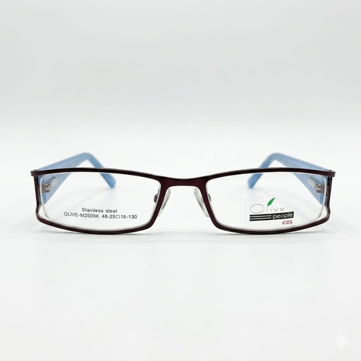 [AOLSM29KBRUL] Armazón Oftálmico/Kids Olive Kids M2509K Bronce/Estampado/Azul